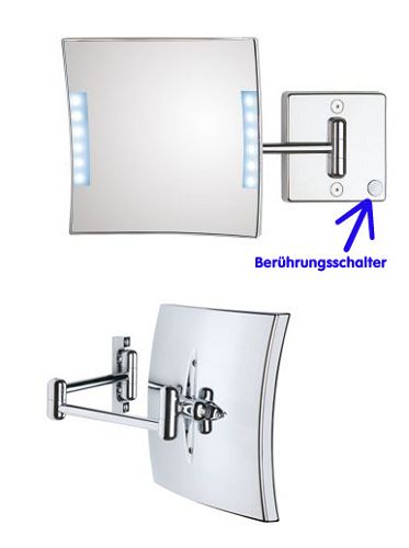 Kosmetikspiegel Rasierspiegel LED beleuchtet by Bavaria Bder-Technik GdbR