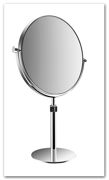 Kosmetikspiegel als Standspiegel variabel in der Hhe verstellbar by Bavaria Bder-Technik GdbR