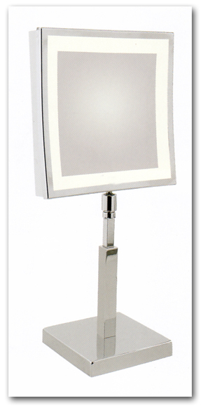 Stellspiegel zur Verwendung als Kosmetikspiegel mit Beleuchtung by Bavaria Bder-Technik GdbR
